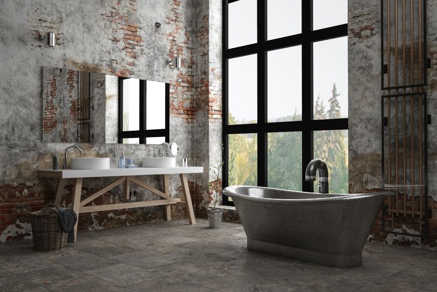 illuminazione bagno industrial